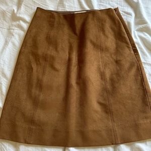 Babaton Hopper Faux Suede Skirt